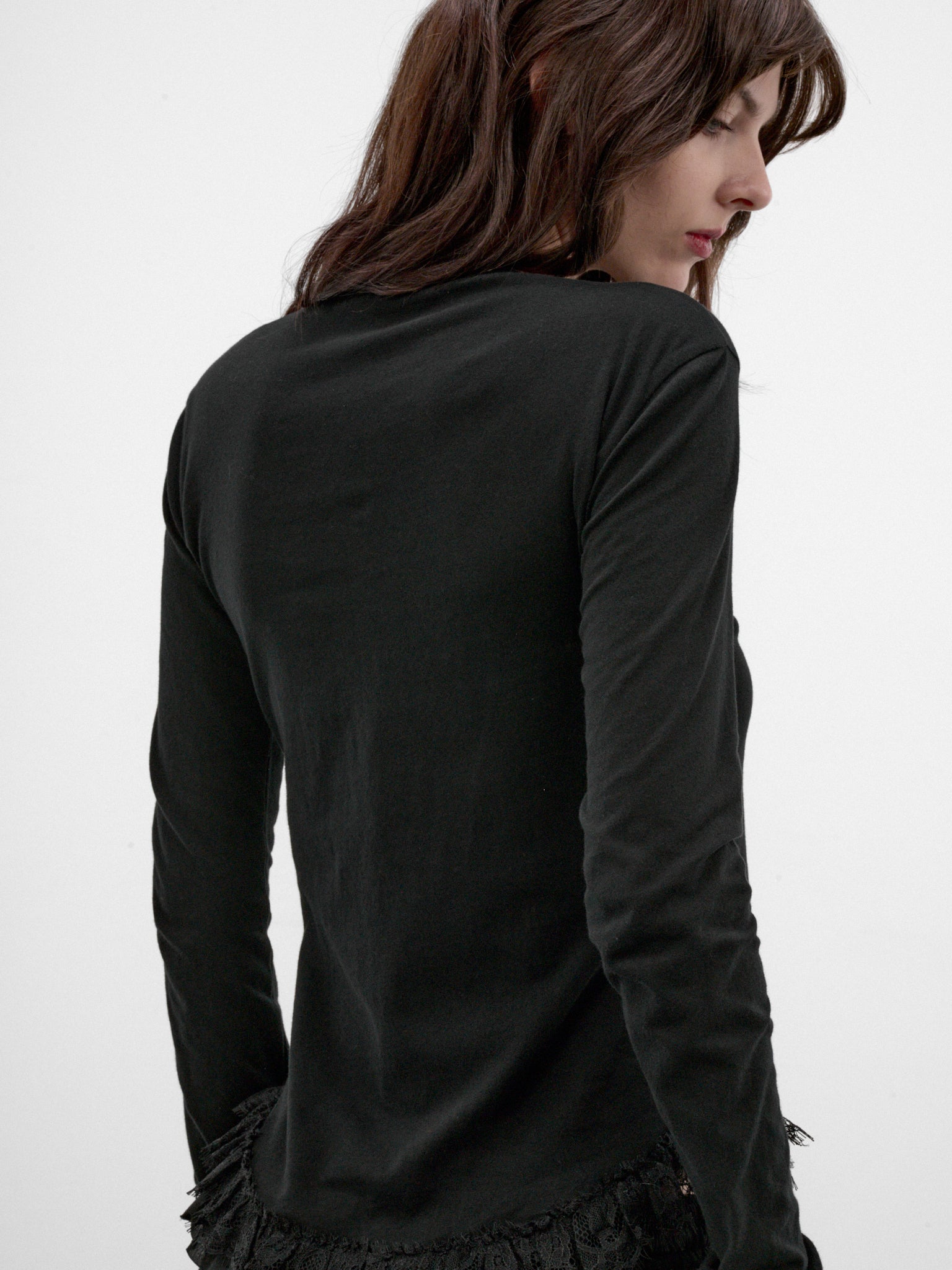Mare Black Cotton Cropped Top (#B0014684-FA206-BLACK)