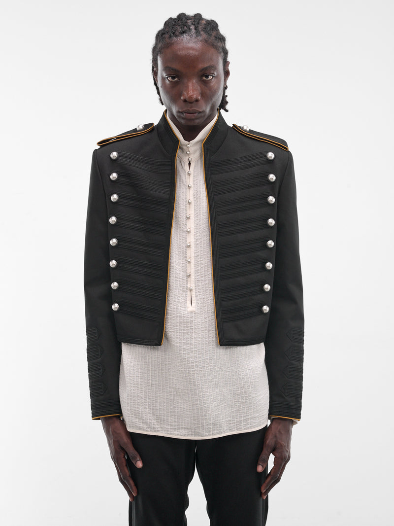 Exclusive Set Embroidered Marsina Jacket (B0014713-FA709-BLACK)
