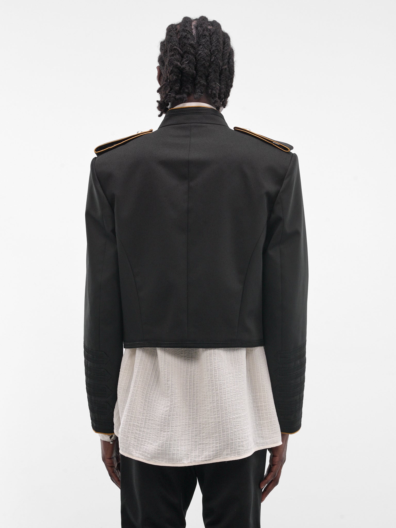 Exclusive Set Embroidered Marsina Jacket (B0014713-FA709-BLACK)
