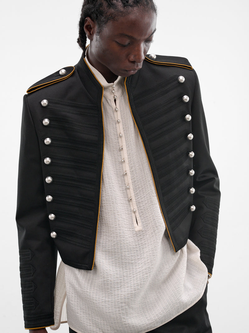 Exclusive Set Embroidered Marsina Jacket (B0014713-FA709-BLACK)