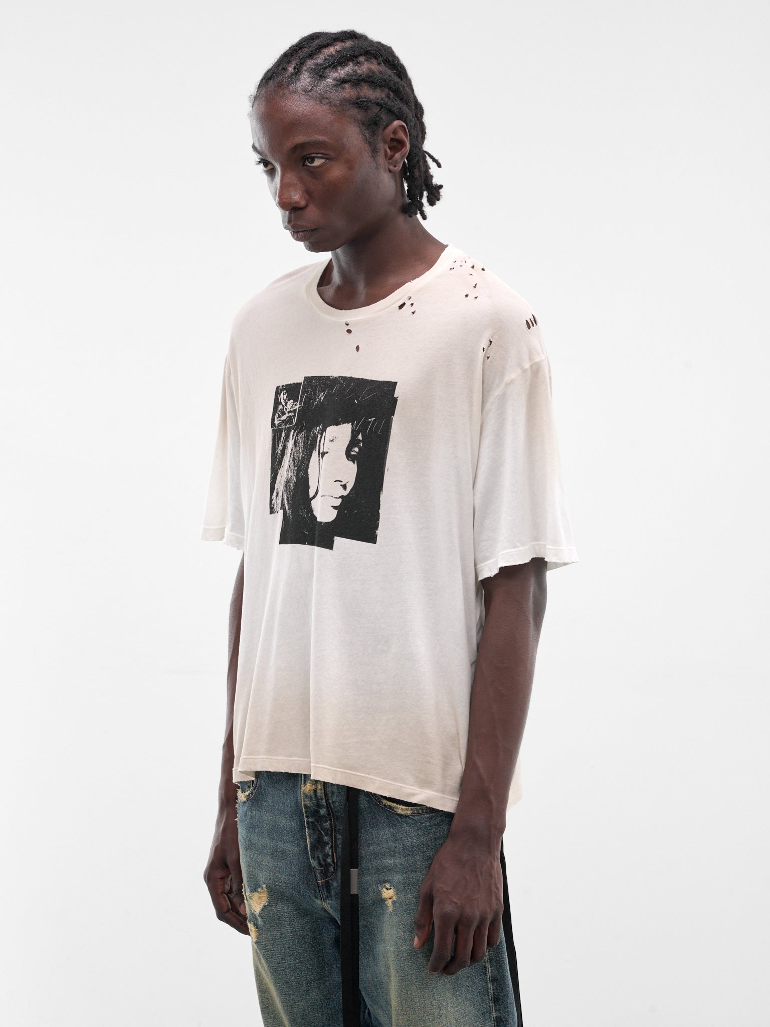 Exclusive White Lu "Aimee" Graphic Tee (B0014714-FA794-CHALK)