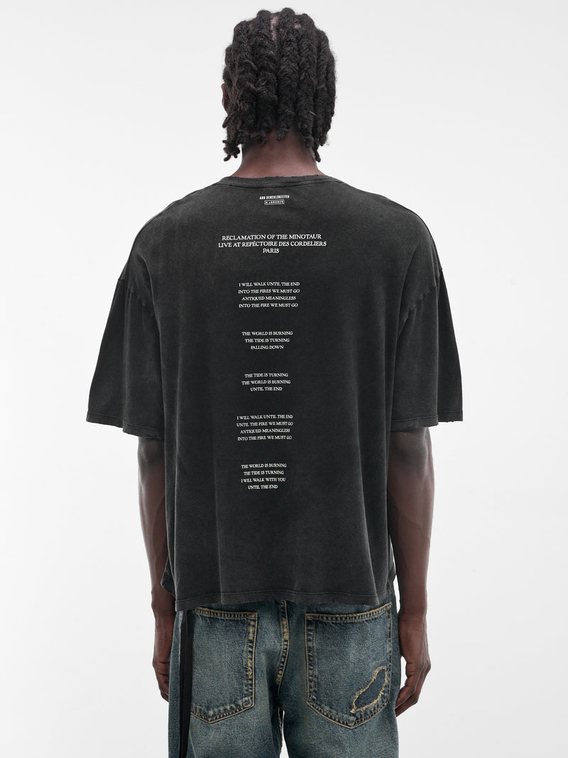 Exclusive Black Lu "Aimee" Graphic Tee (B0014715-FA790-FADED-BLACK)