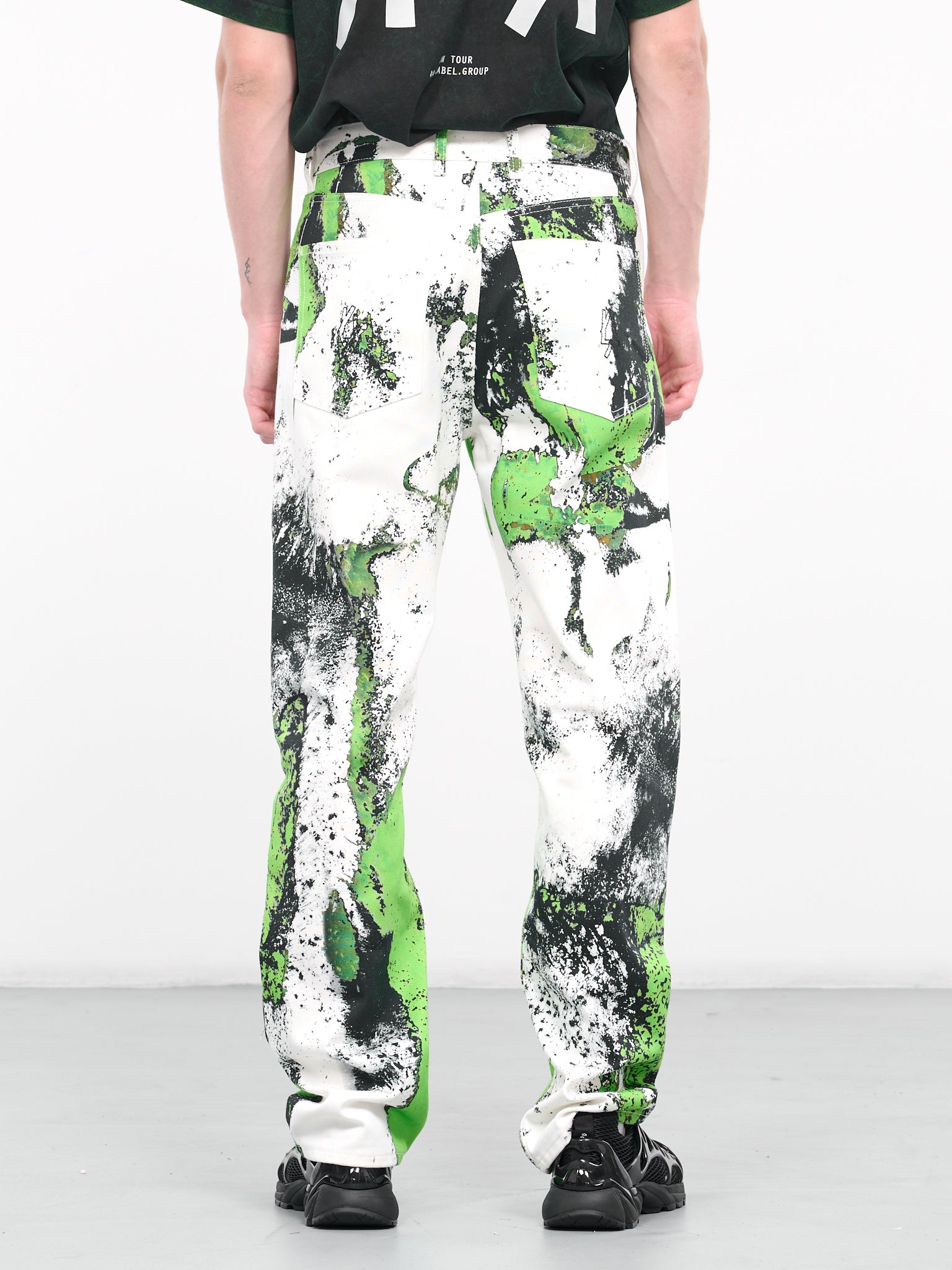 44 LABEL GROUP Corrosive straight-leg jeans - White