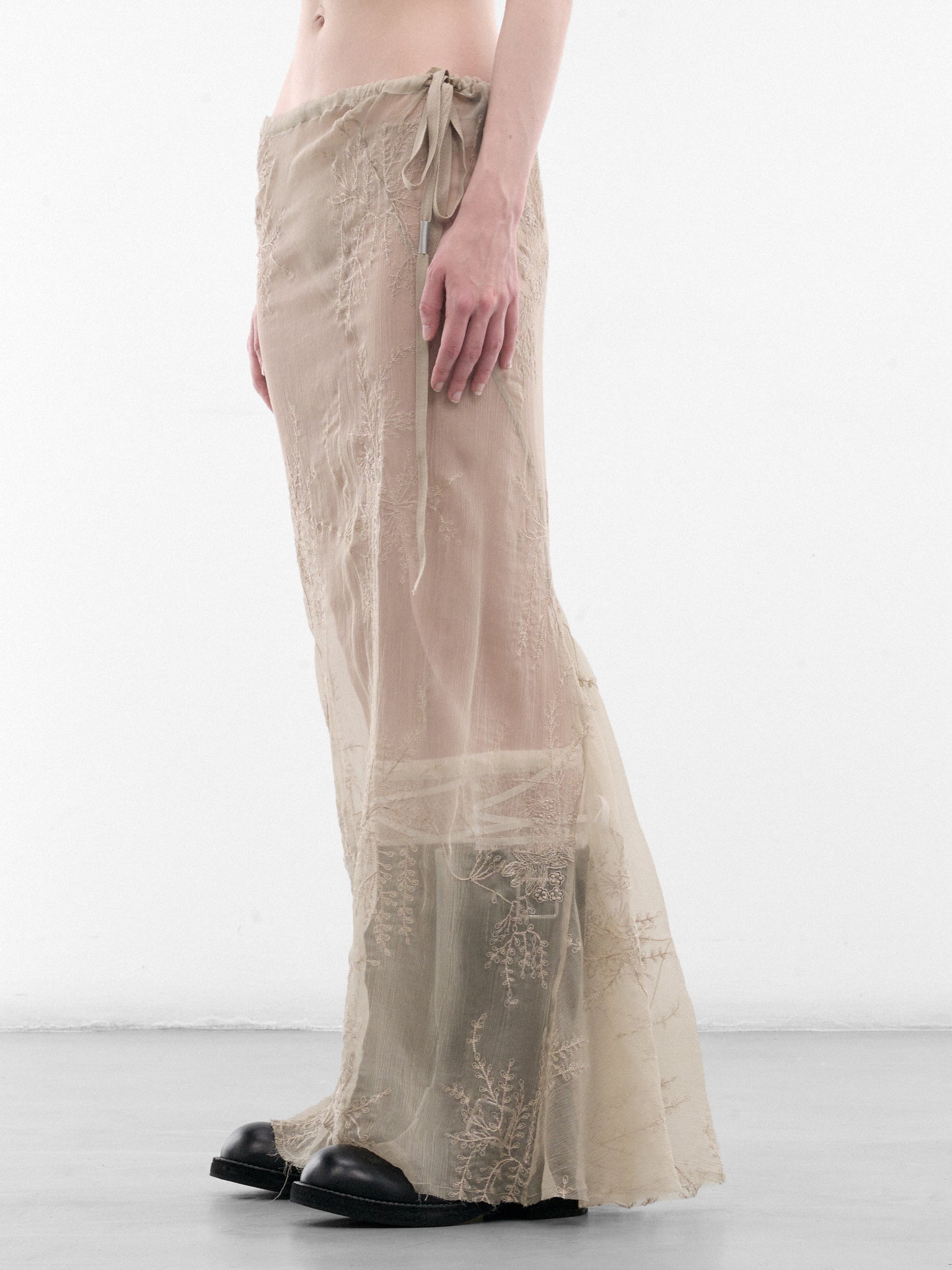 Beige Sheila Long Bias Skirt (B0012791-FA735-MASTIC)