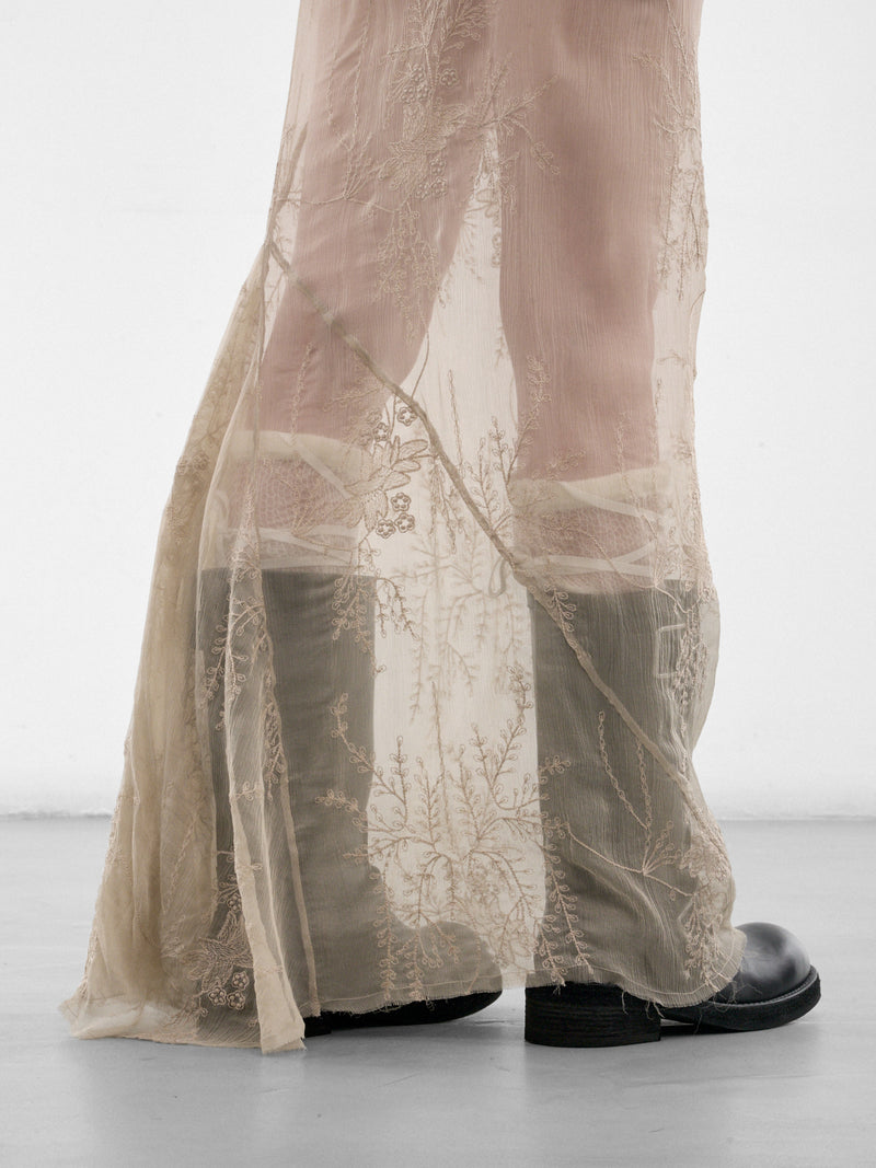 Beige Sheila Long Bias Skirt (B0012791-FA735-MASTIC)