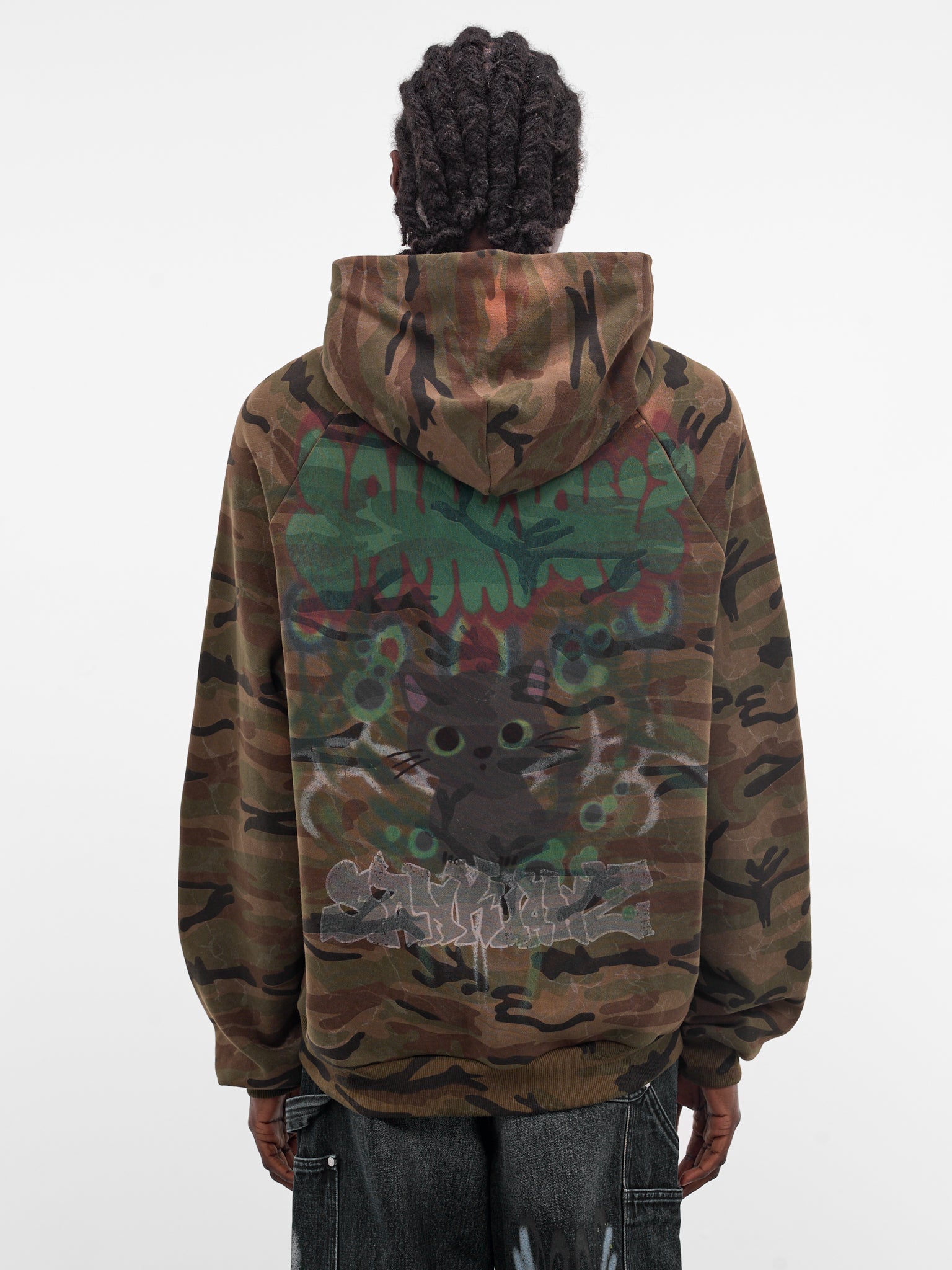 Camo Graffiti Zip Hoodie (B26SSUTZ0102-CAMO)