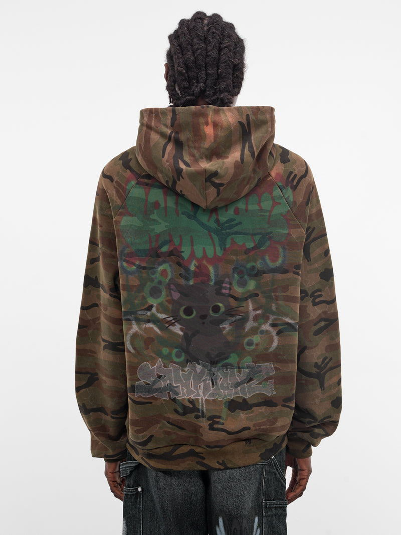 Camo Graffiti Zip Hoodie (B26SSUTZ0102-CAMO)