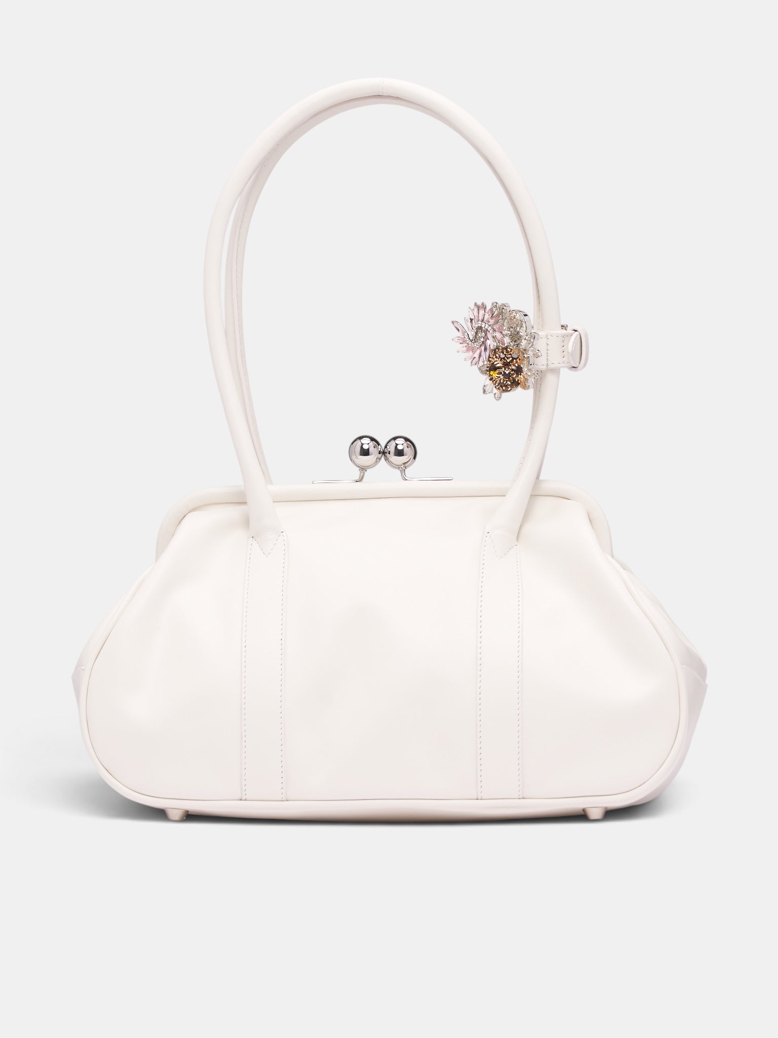 White Leather Bette Bag (BA01FW26 COL-1-WHITE)