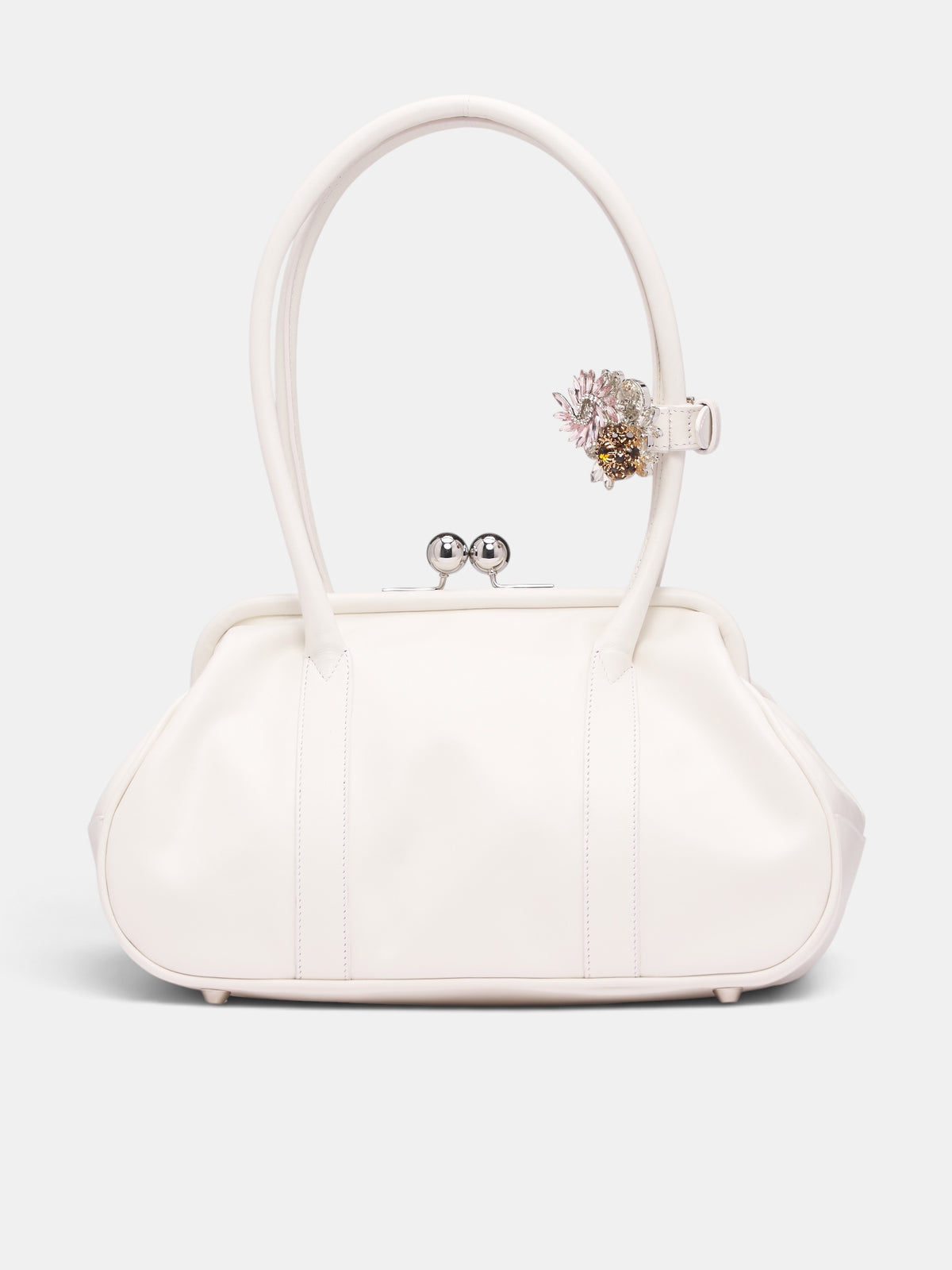 White Leather Bette Bag (BA01FW26 COL-1-WHITE)