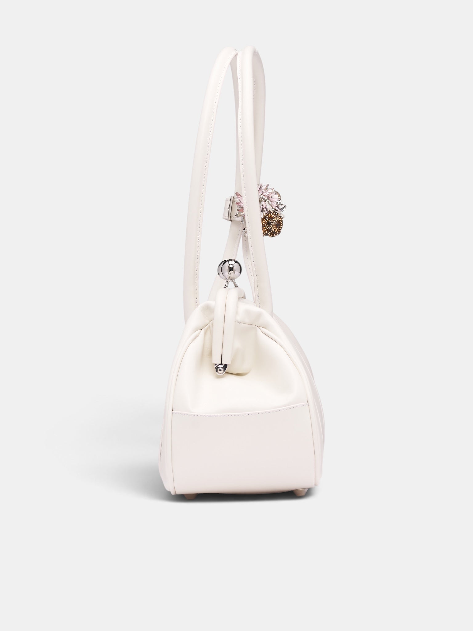 White Leather Bette Bag (BA01FW26 COL-1-WHITE)