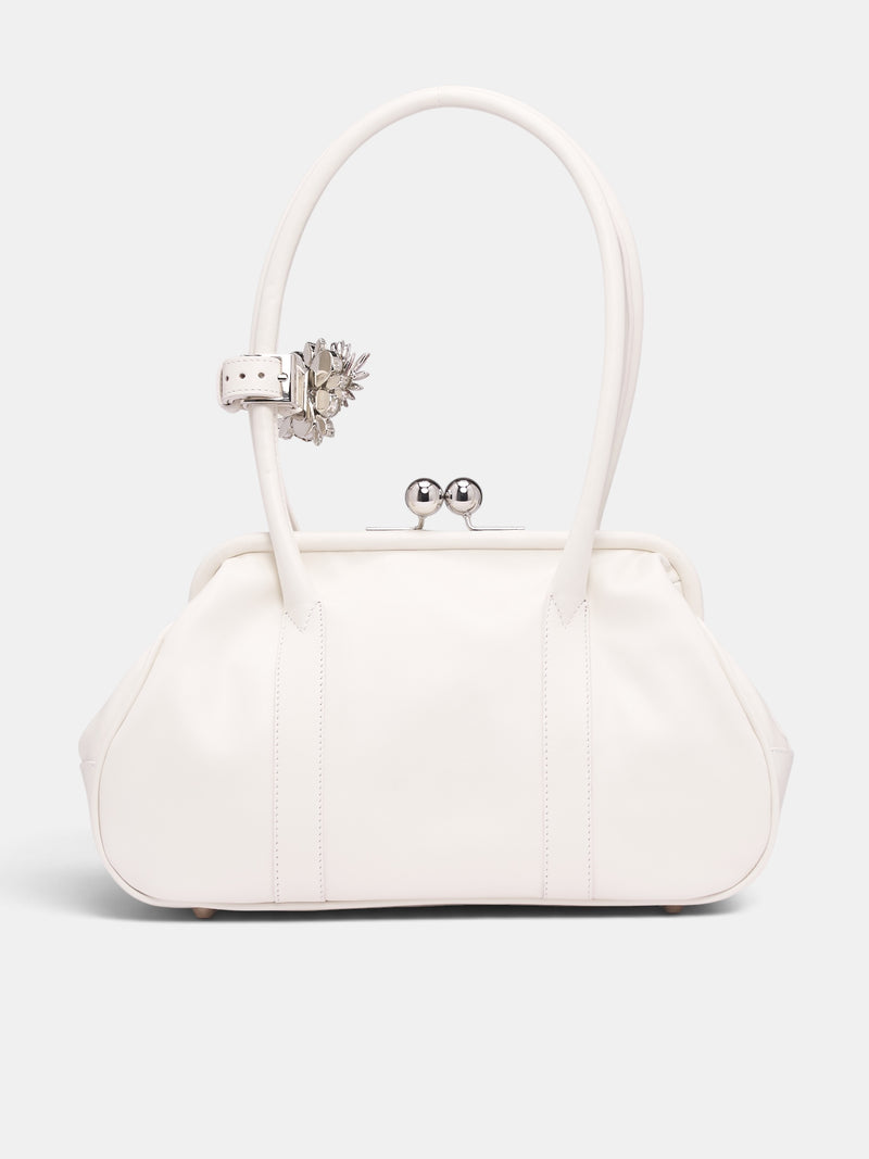 White Leather Bette Bag (BA01FW26 COL-1-WHITE)