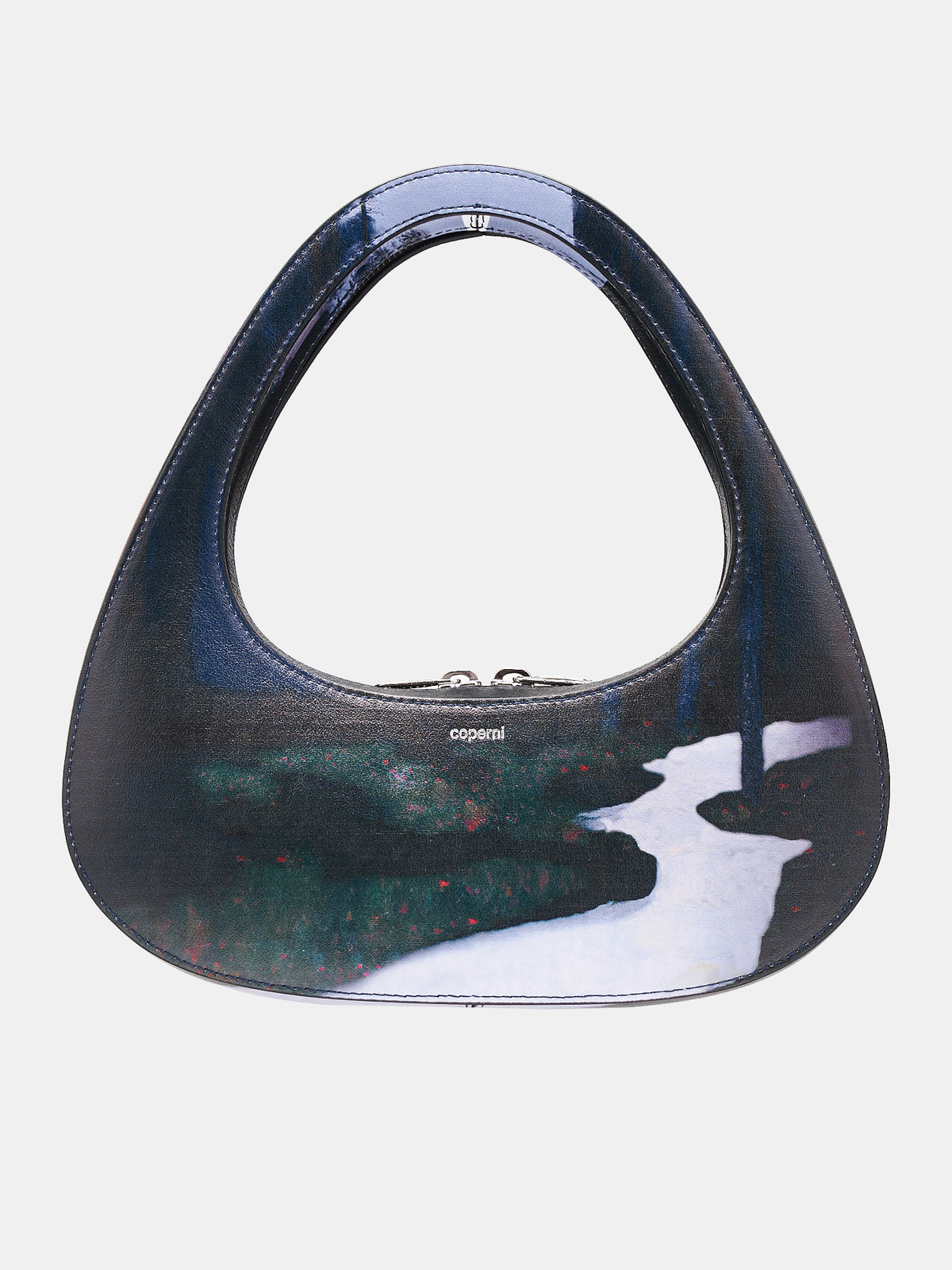 Printed Baguette Swipe Bag (BA04406-MIDNIGHT)