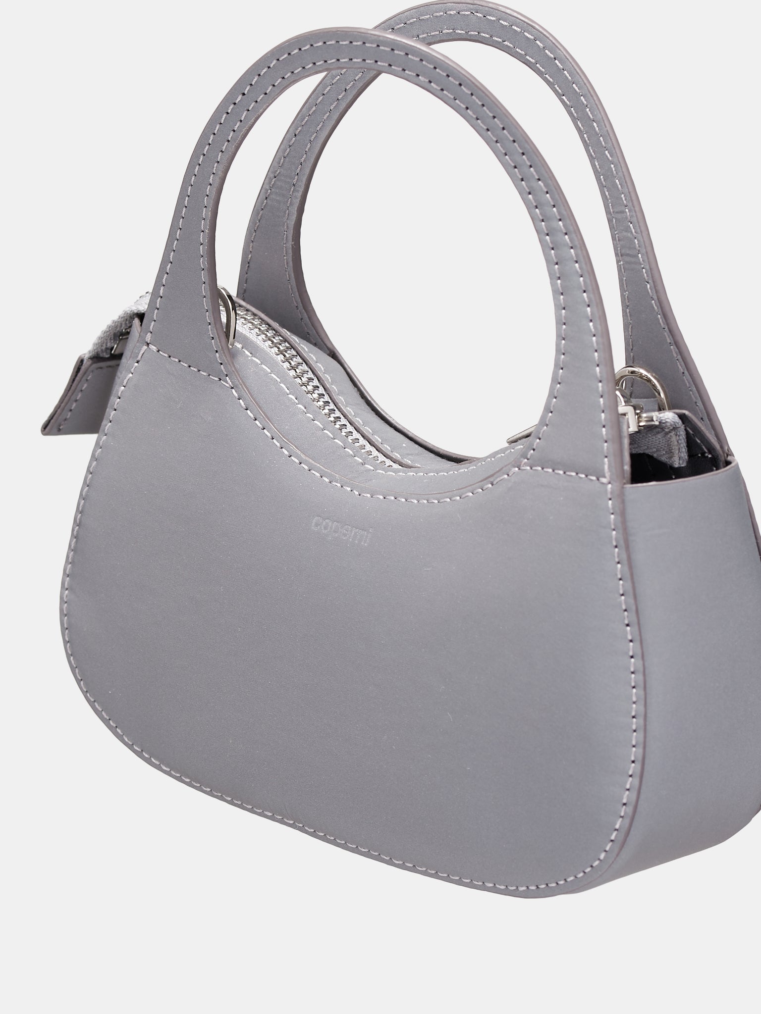 Reflective Micro Baguette Swipe Bag (BA17698-SILVER)