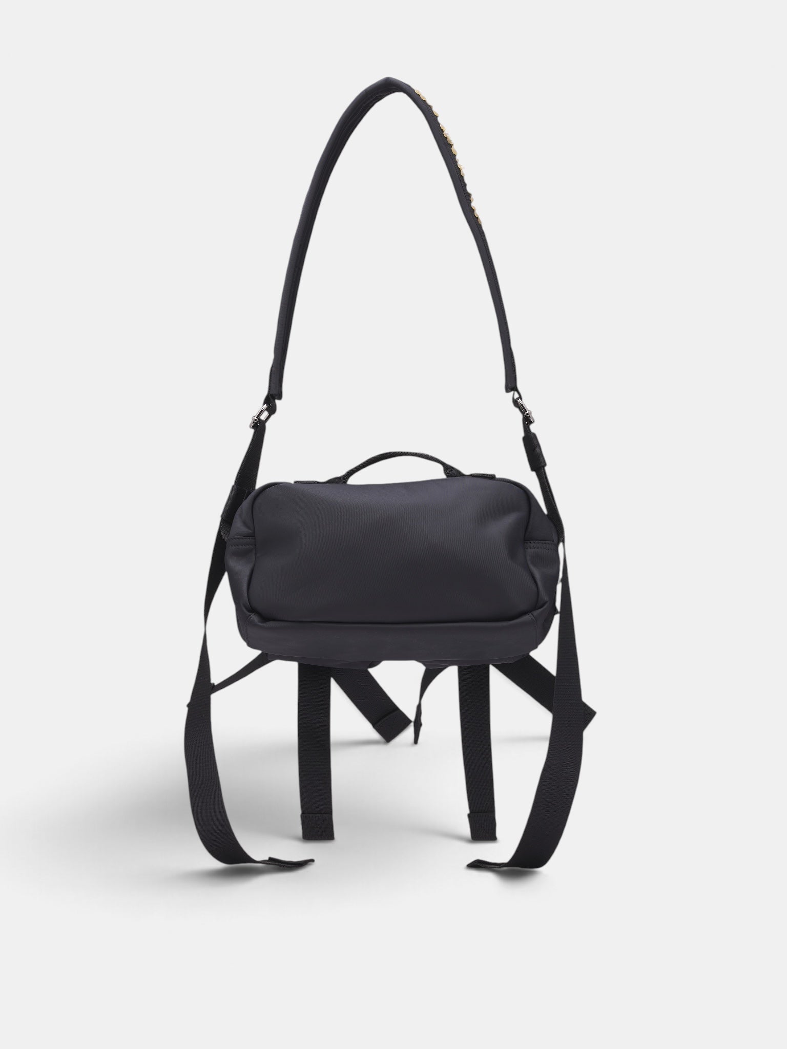 Black Bow & Pearl Crossbody Bag (BAG149B-M-0761-BLACK-PEARL)
