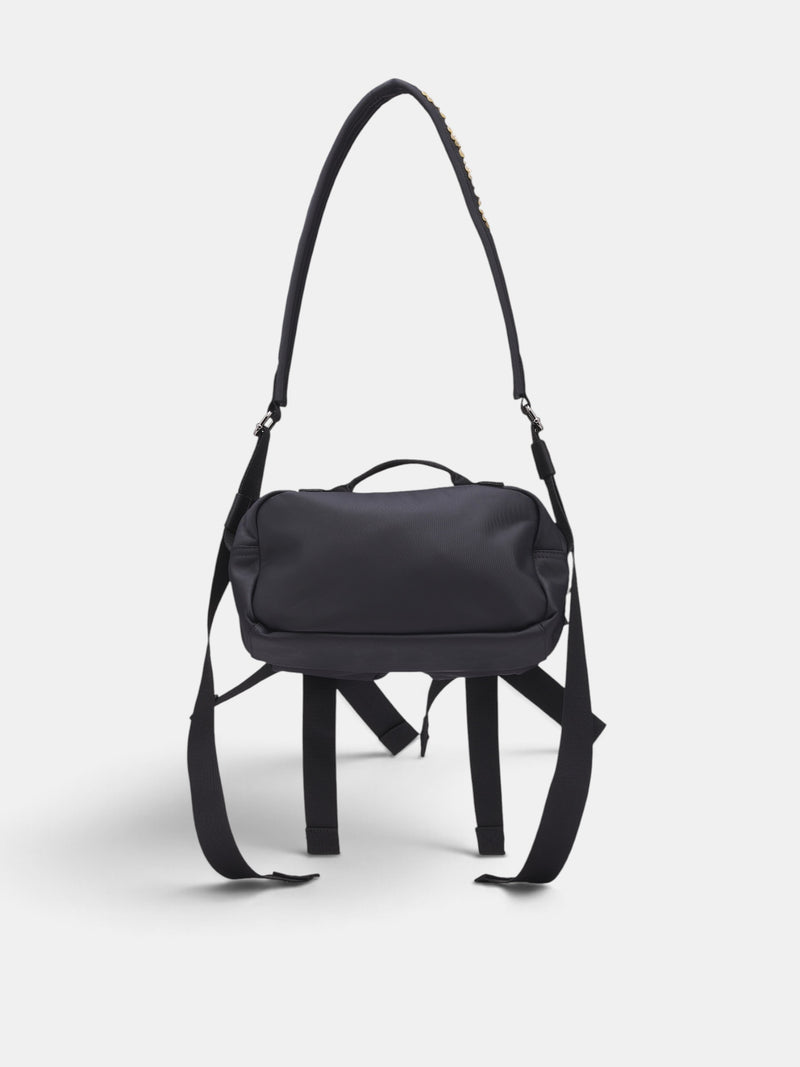 Black Bow & Pearl Crossbody Bag (BAG149B-M-0761-BLACK-PEARL)
