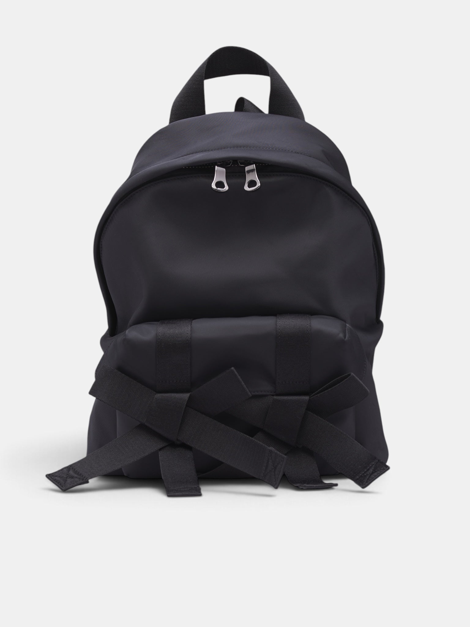 Black Bow & Pearl Backpack (BAG179TB-M-0761-BLACK-PEARL)