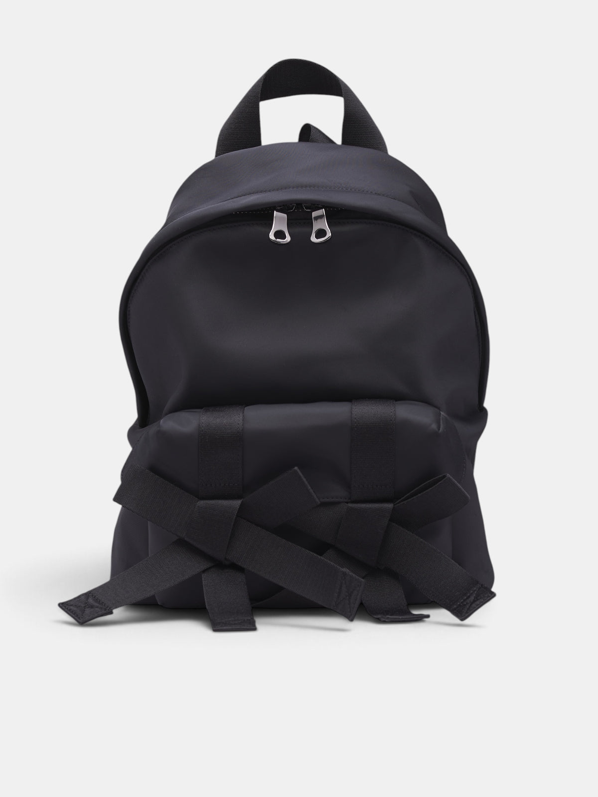Black Bow & Pearl Backpack (BAG179TB-M-0761-BLACK-PEARL)