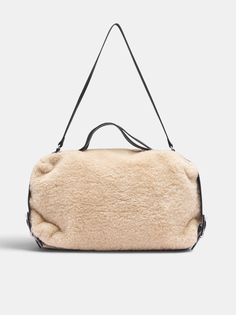 Blonde Faux Fur Bag (BAG203-0834-BLONDE)