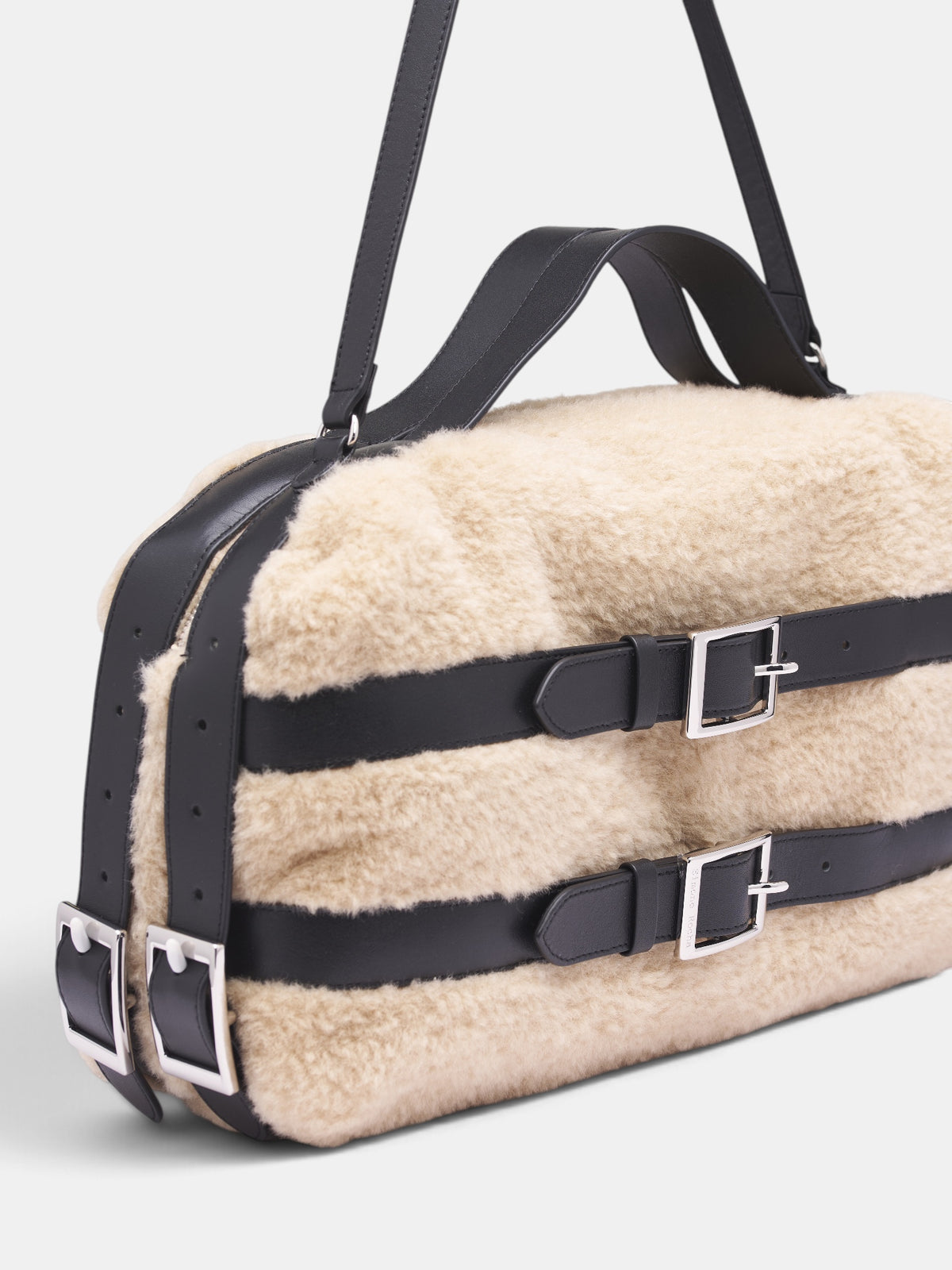 Blonde Faux Fur Bag (BAG203-0834-BLONDE)