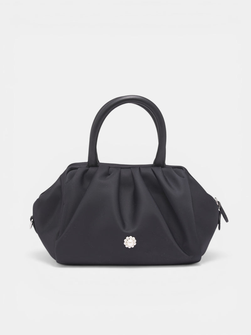 Embellished Mini Gathered Handle Bag (BAG211DB-0761-BLACK)