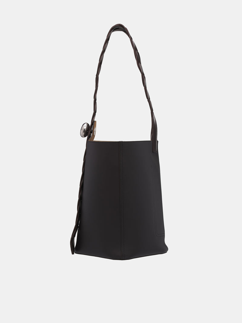 Pebble Bucket Bag (BANBBBHX03-3110-DARK-BROWN)