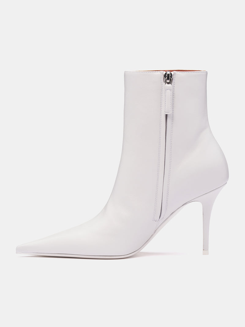 Barbara Heeled Ankle Boots (BARBARA-NAPPA-WHITE)