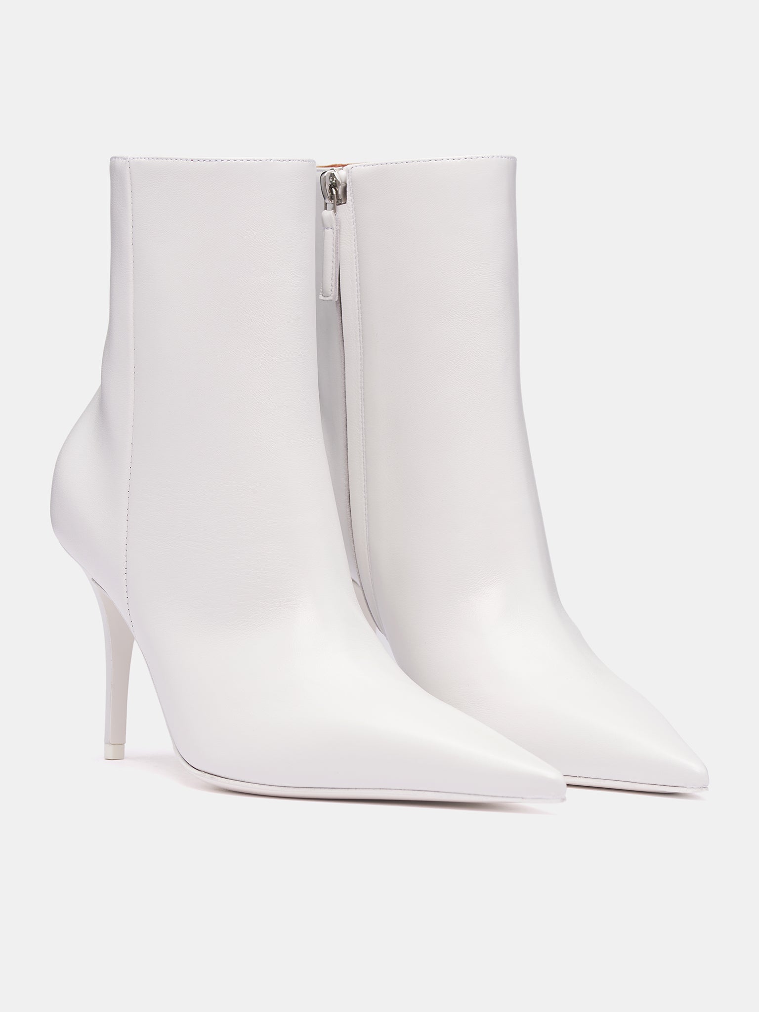 Barbara Heeled Ankle Boots (BARBARA-NAPPA-WHITE)
