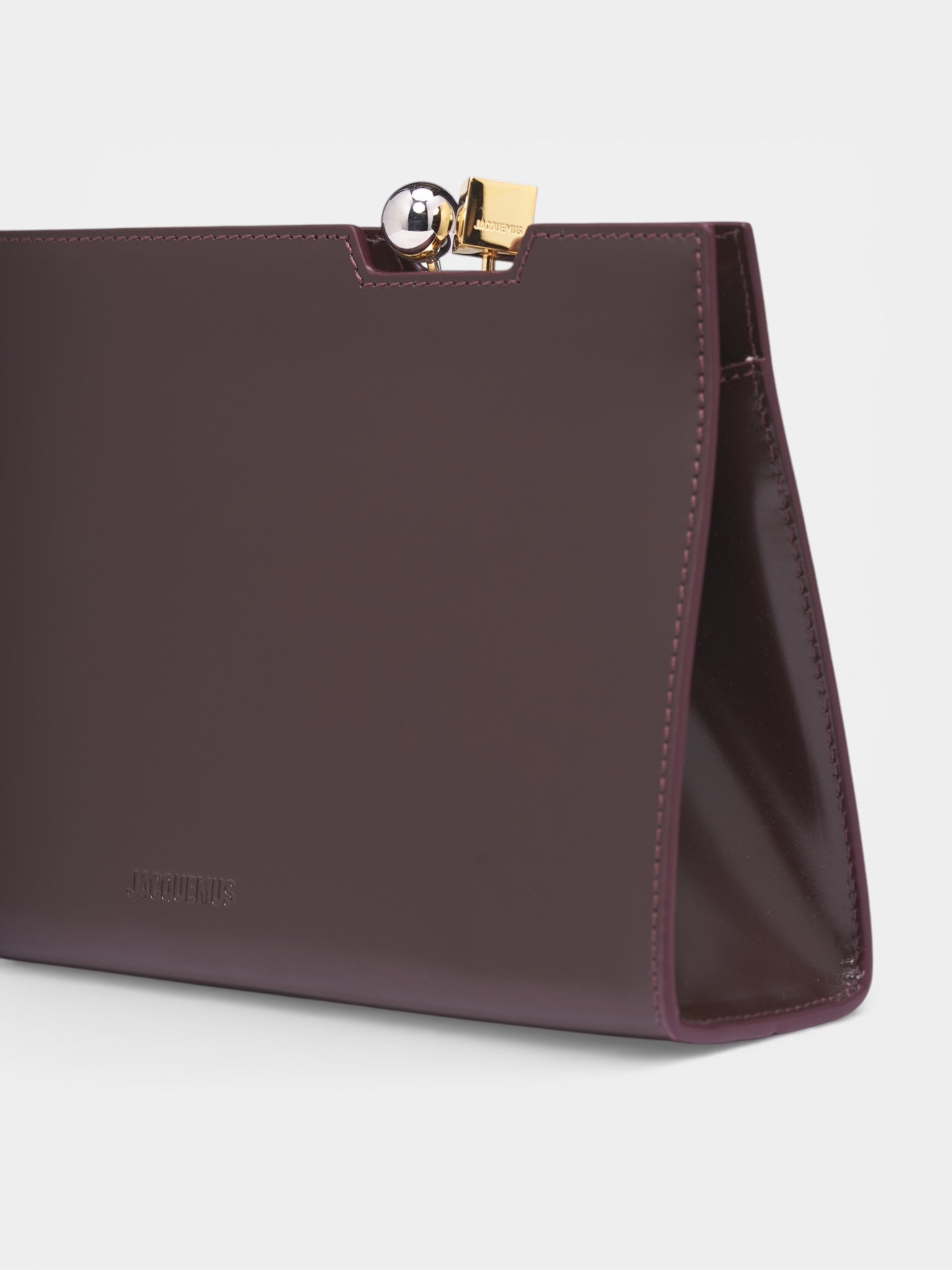 Burgundy Leather Salon Shoulder Bag (BAW00452AC18A10-DARK-BURGUNDY)
