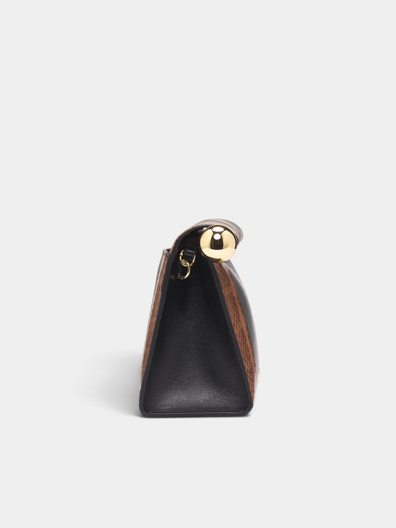 Le Sac Rond Carré Bag (BAW00472AC24M12-BLACK-BEIGE)