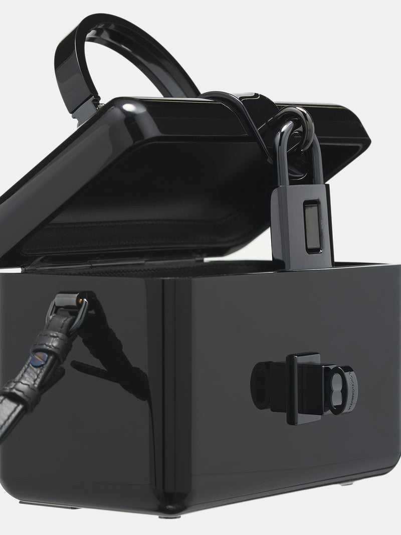 Lock Box Handbag (BB7625-AU640-BLACK)