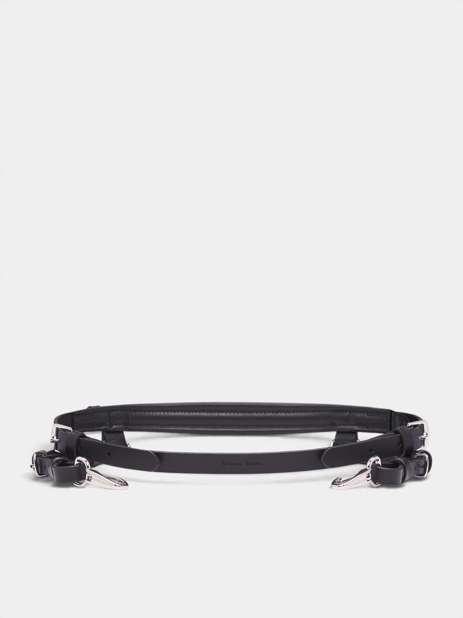 Black Leather Bridle Belt (BBELT4T-M-0839-BLACK)