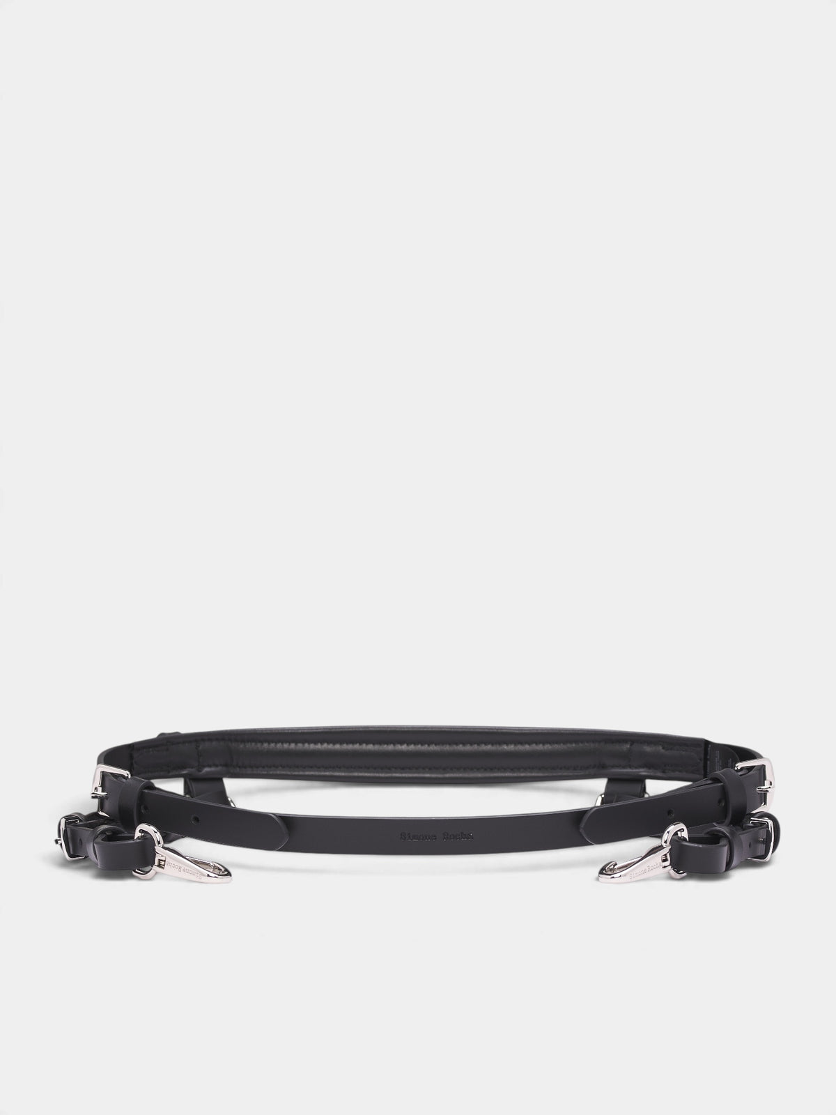 Black Leather Bridle Belt (BBELT4T-M-0839-BLACK)