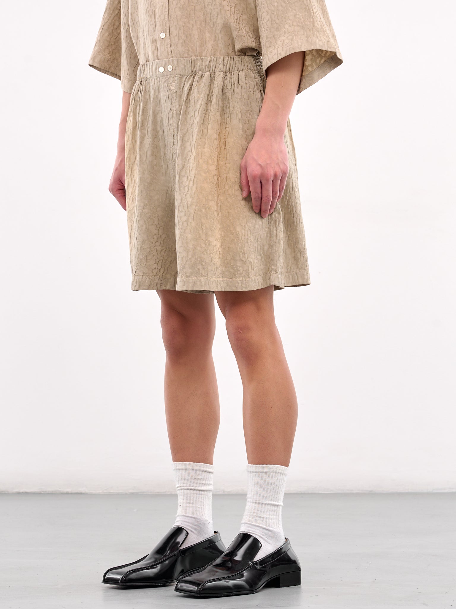 Monogram Shorts (BE0186-WARM-GREY)