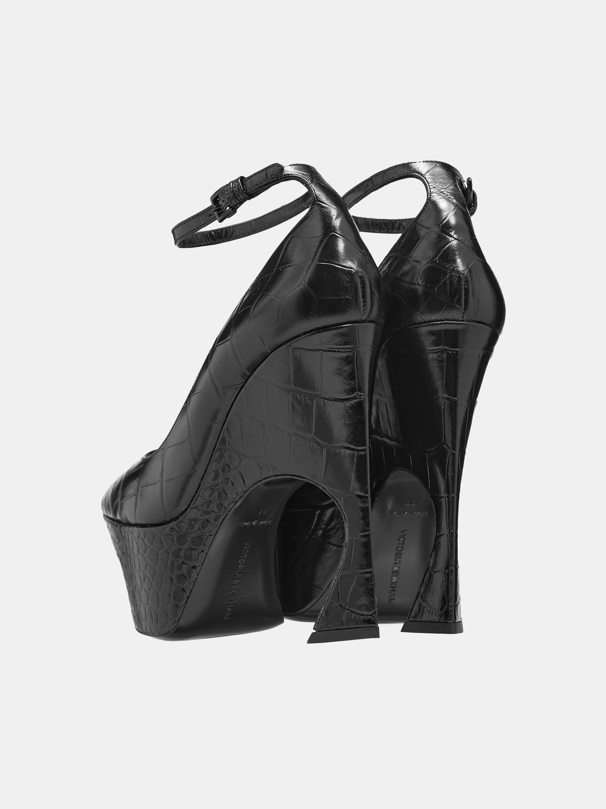Ankle Strap Wedge Pump (BE41200A-18100-BLACK)
