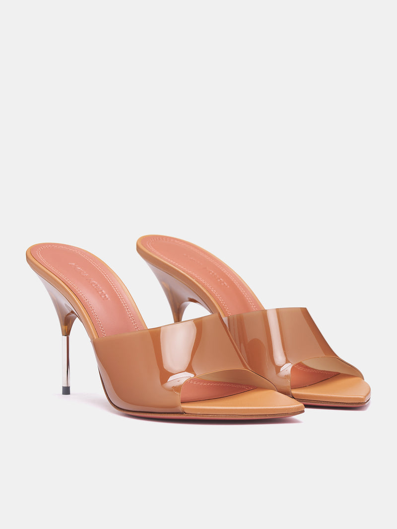 Bianca Glass Slipper (BIANCA-LATTE-SILVER)