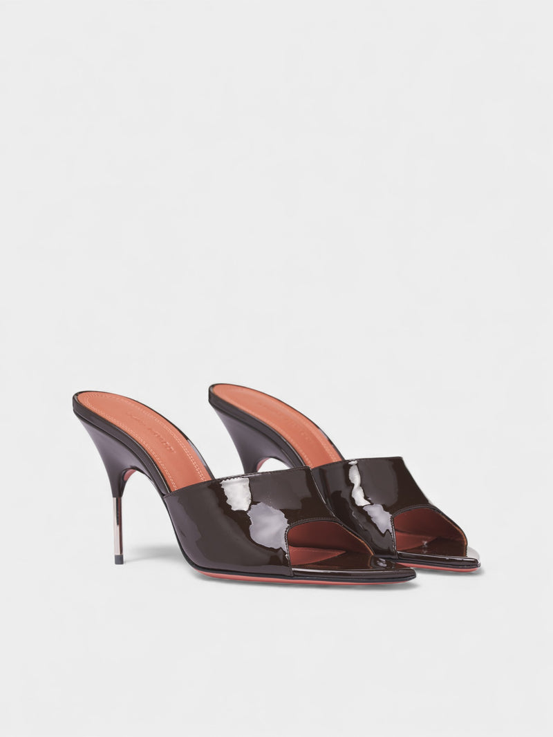 Coffee Patent Bianca 95 Slippers (BIANCA-SLIPPER-95-COFFEE-PATEN)