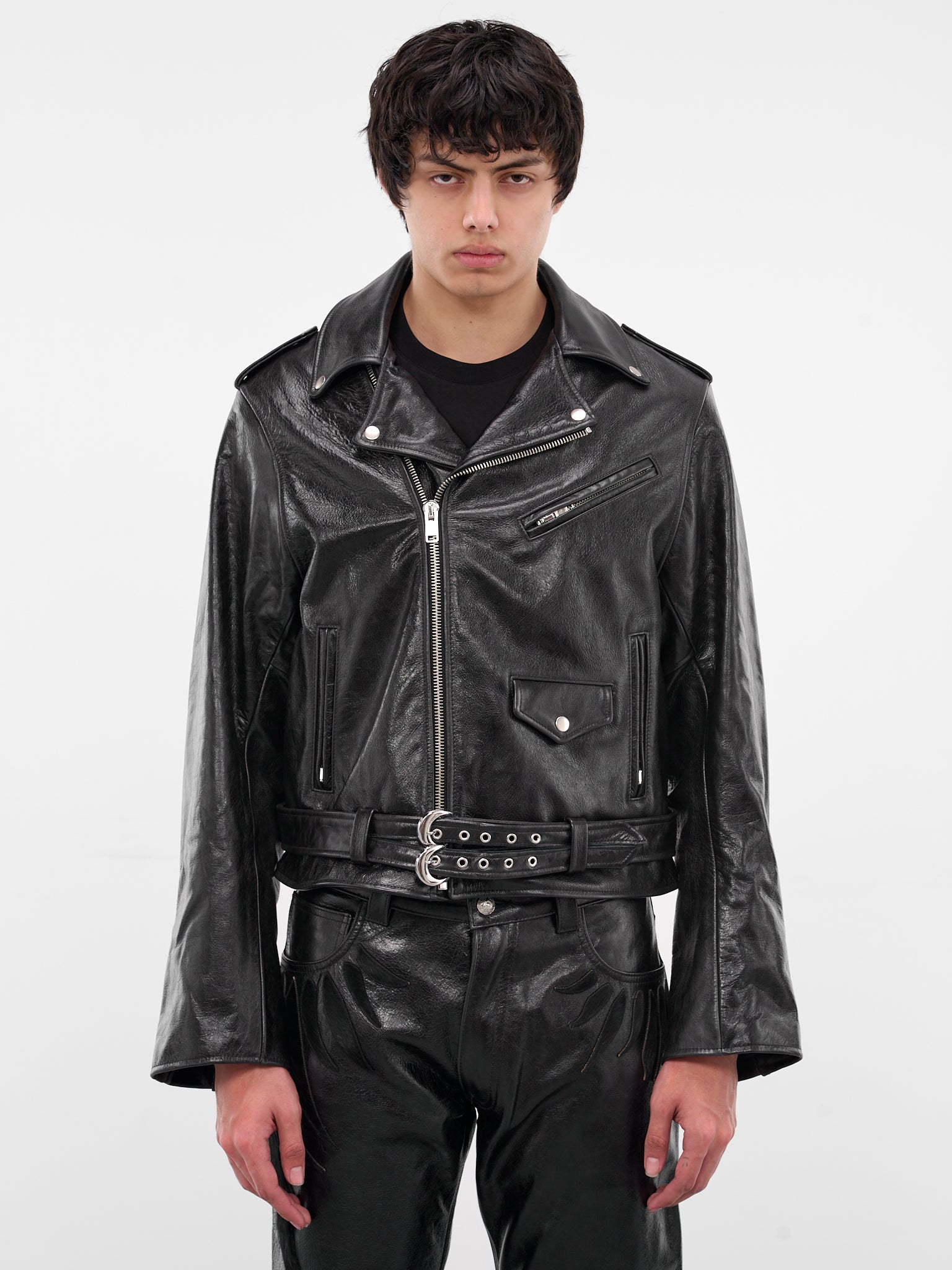 Bite Me Studded Leather Jacket (BITE-ME-JACKET-BLACK)