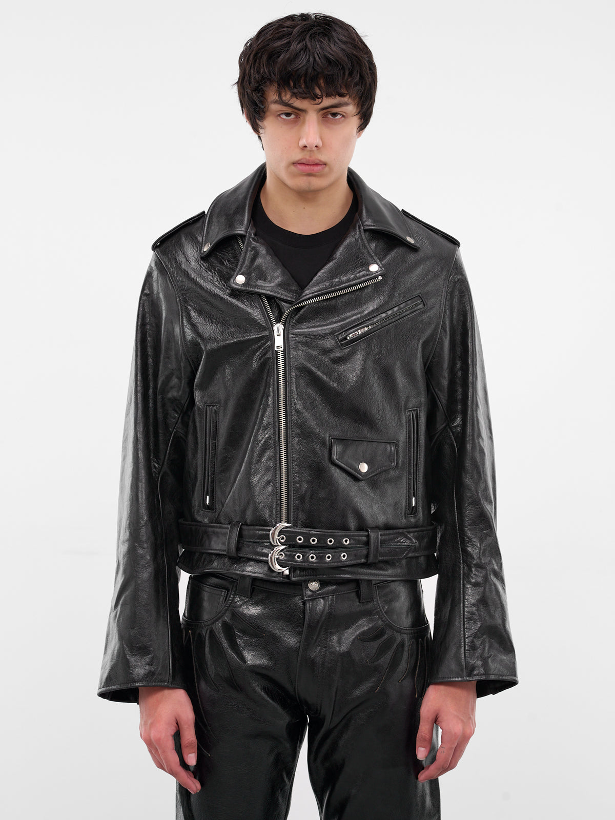 Bite Me Studded Leather Jacket (BITE-ME-JACKET-BLACK)