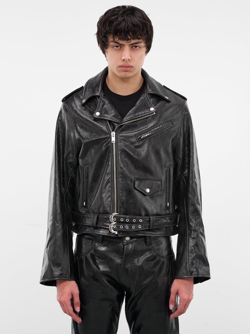 Bite Me Studded Leather Jacket (BITE-ME-JACKET-BLACK)