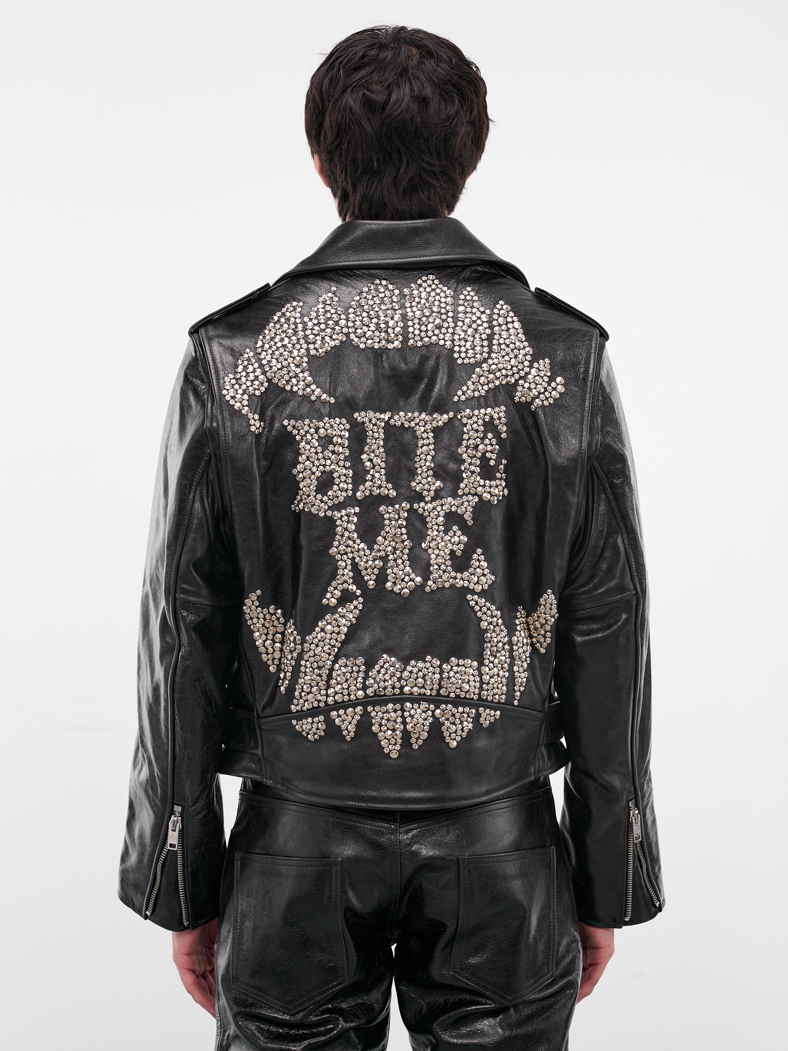 Bite Me Studded Leather Jacket (BITE-ME-JACKET-BLACK)