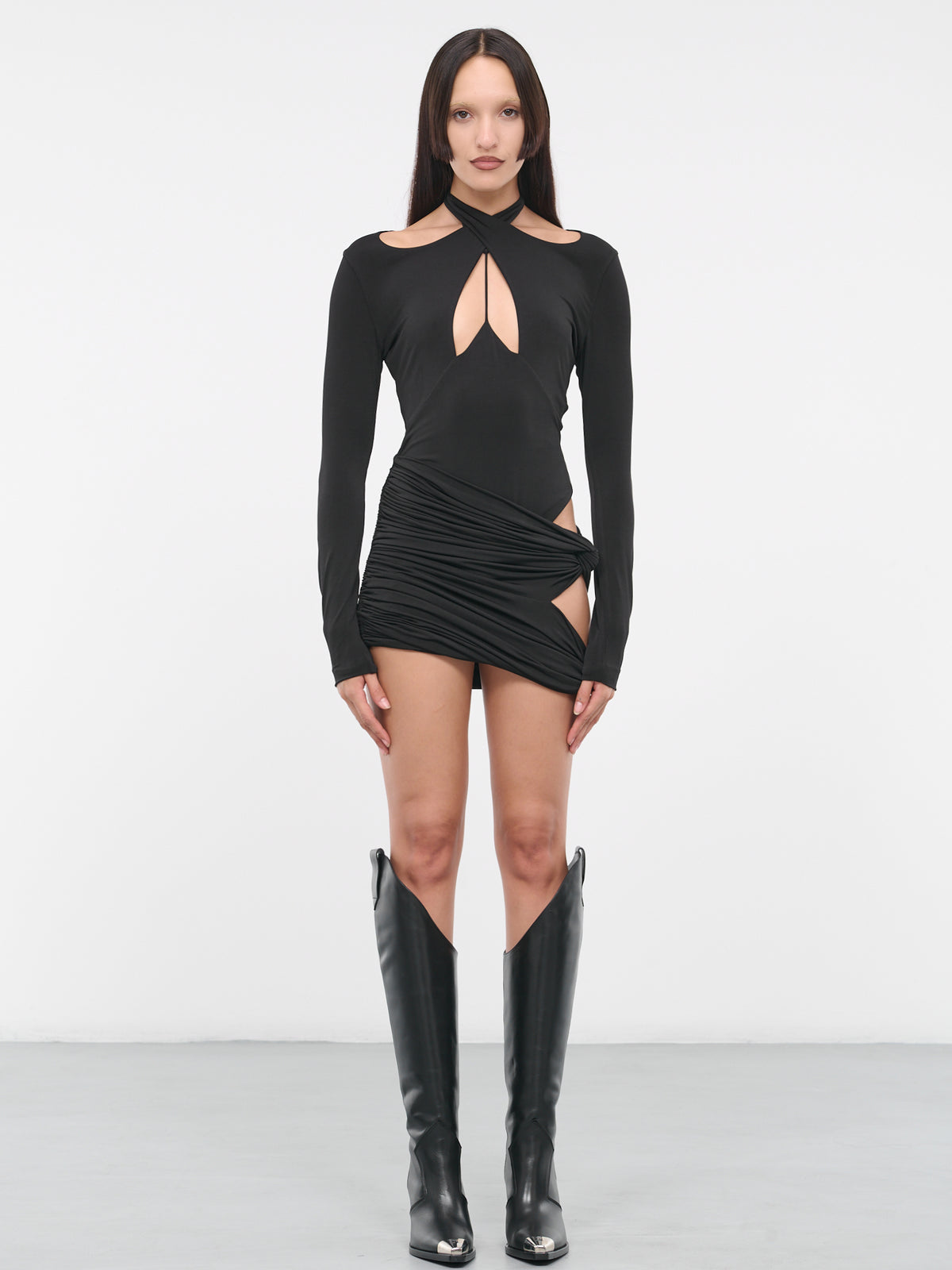 Cut-Out Mini Dress (BKPECOLYDR04-BLACK)