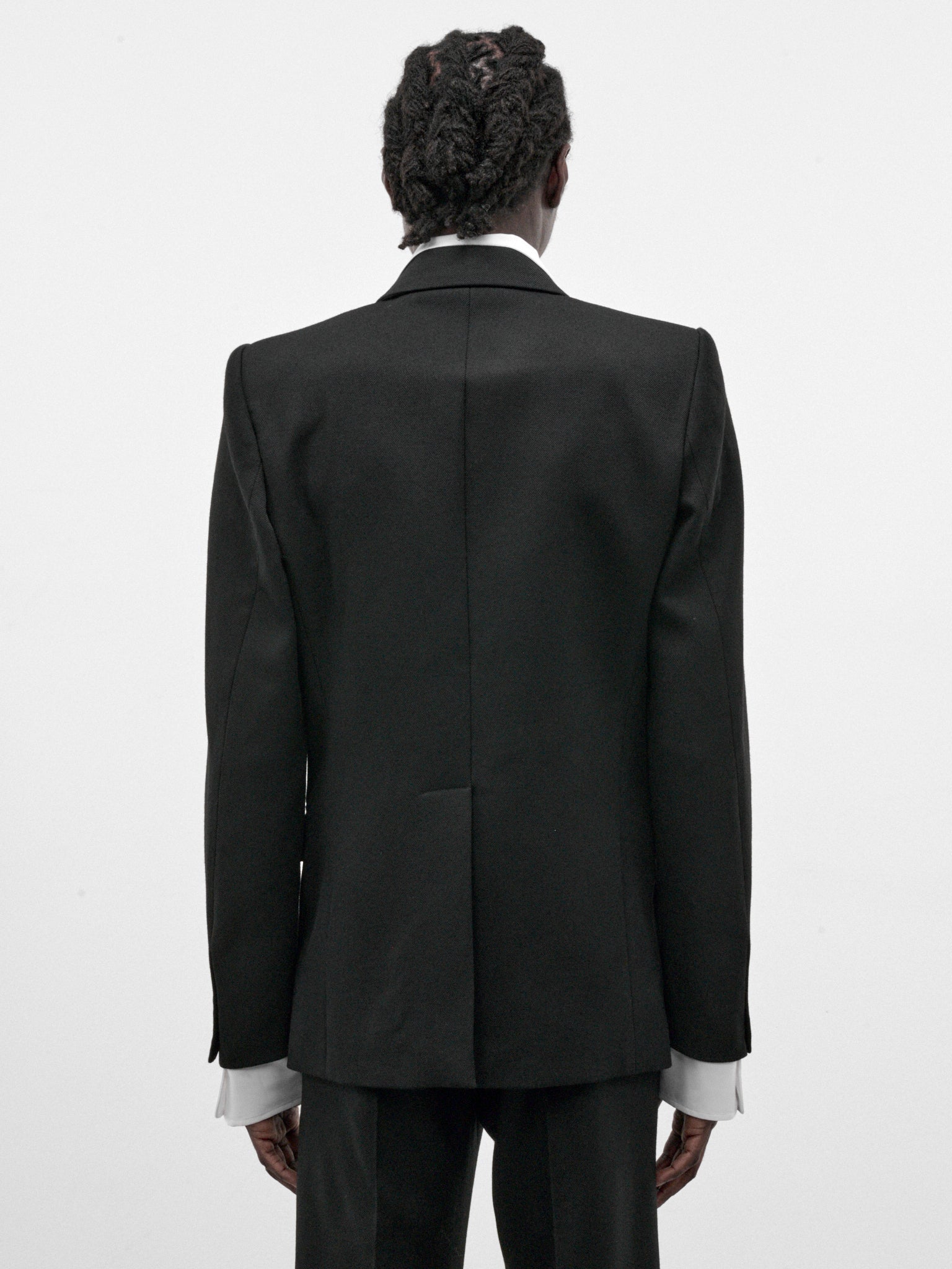 Black Wool Illusion Blazer (BL-001-A-BLACK)