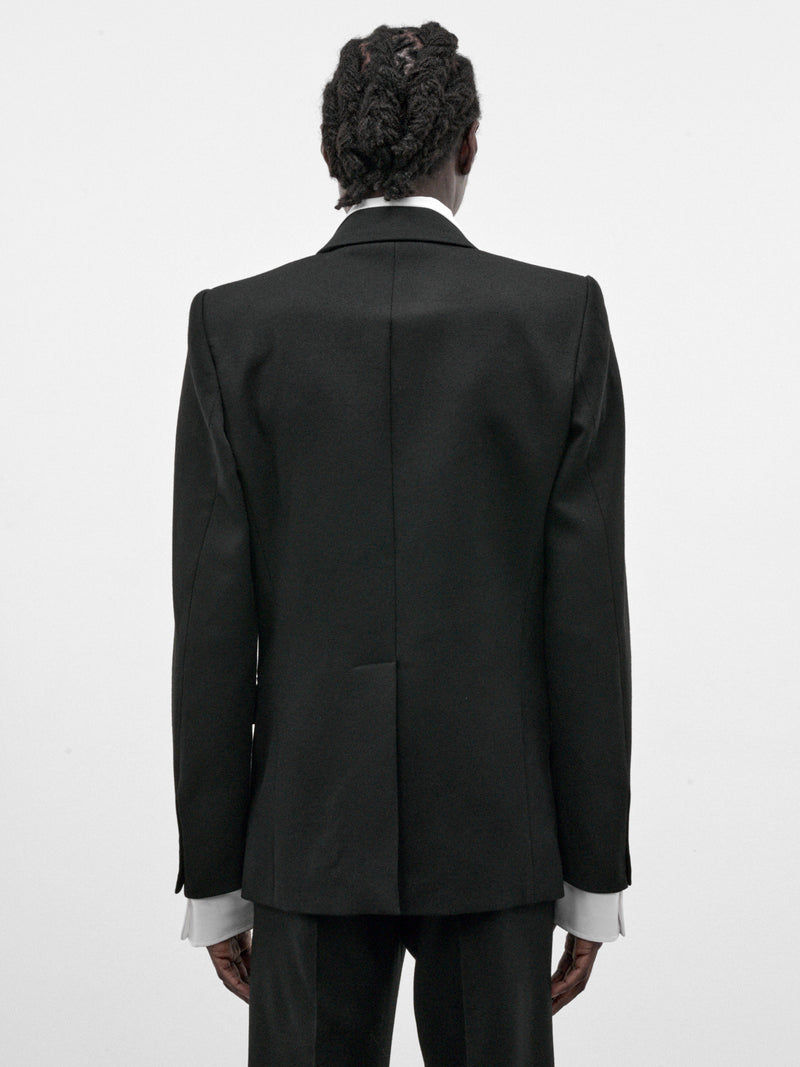 Black Wool Illusion Blazer (BL-001-A-BLACK)