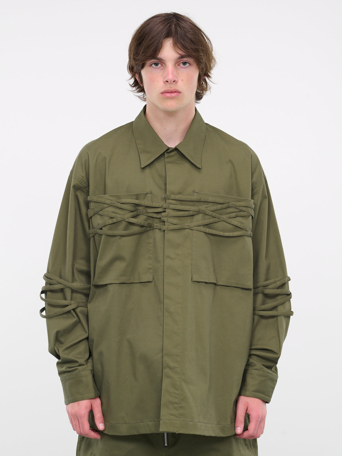 Strap Overshirt (BL03-KHAKI)