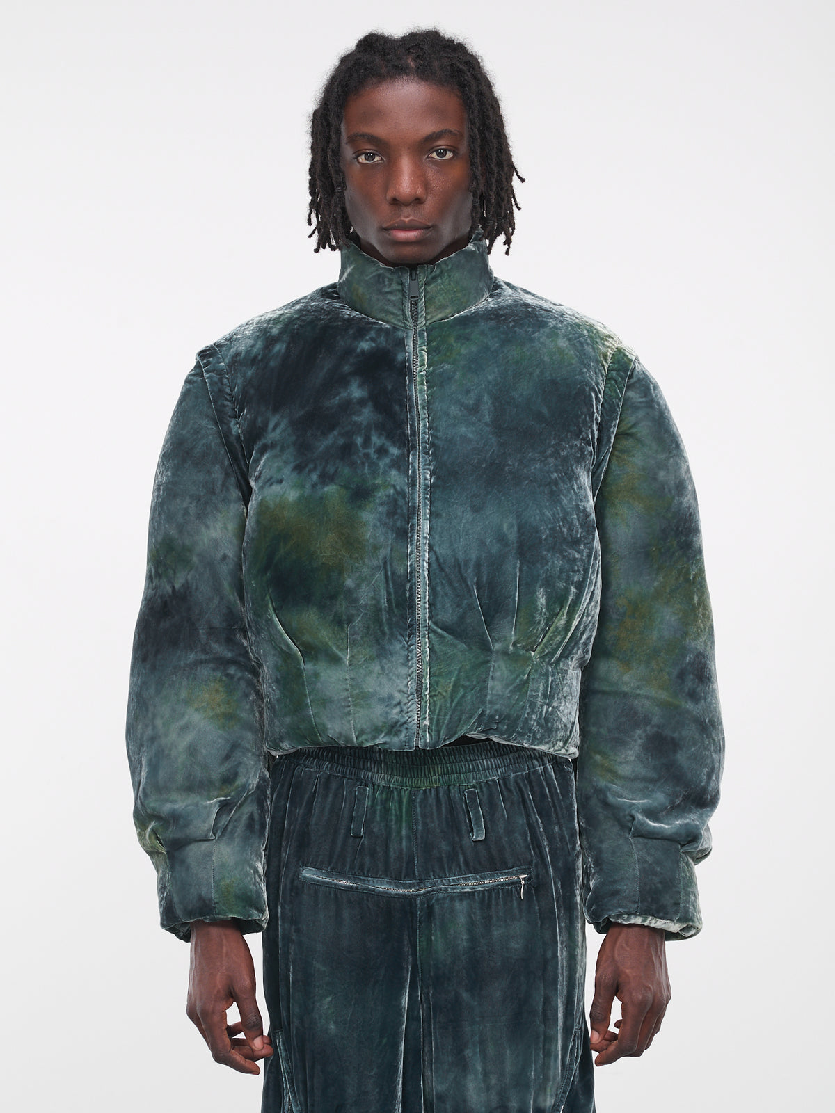 Velvet Puffer Jacket (BL0623T-EMERALD)