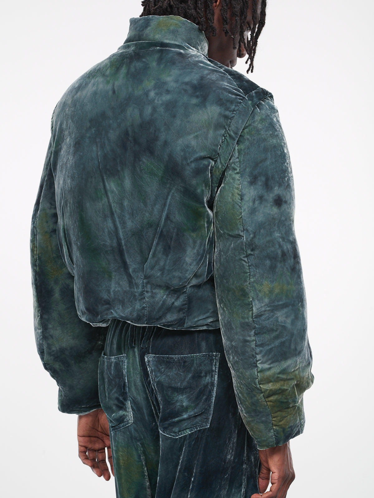 Velvet Puffer Jacket (BL0623T-EMERALD)