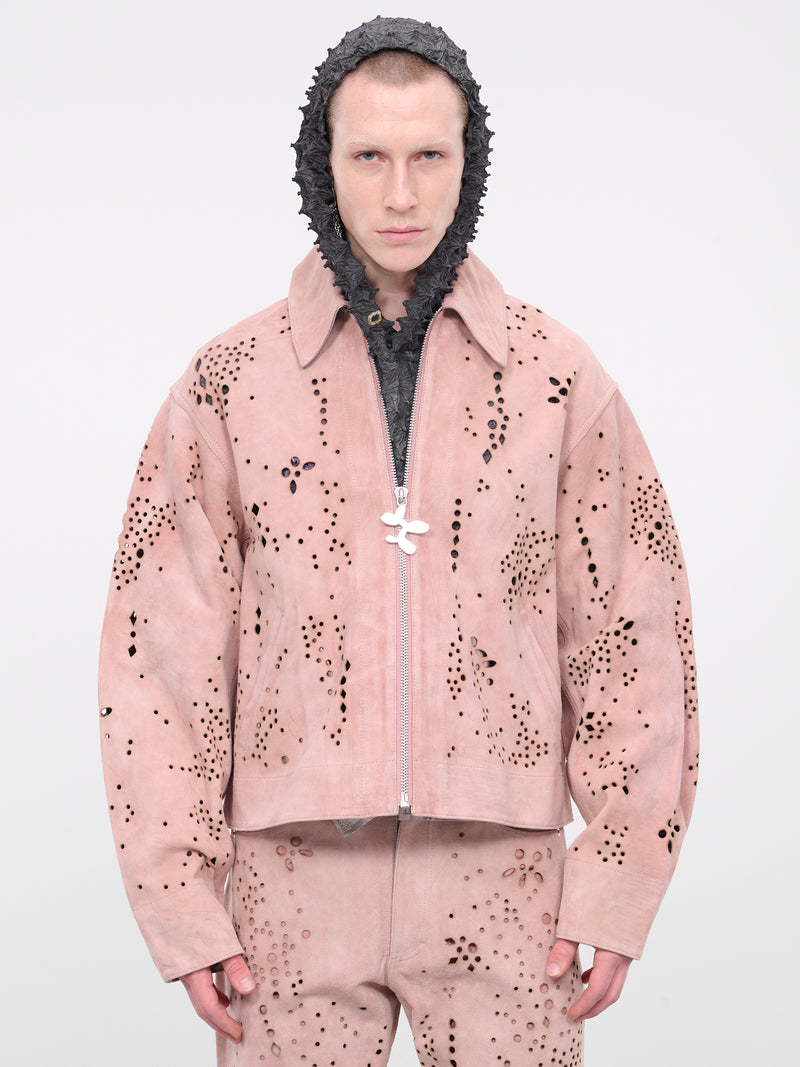Balloon Dog Perforated Jacket (BL0823-SALMON)