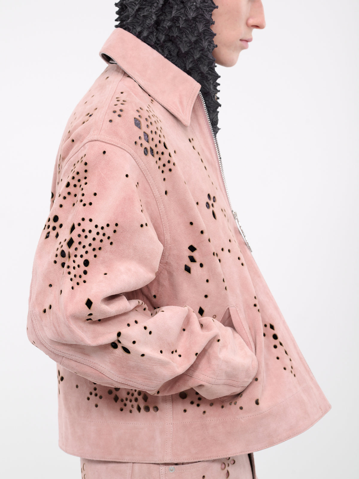 Balloon Dog Perforated Jacket (BL0823-SALMON)