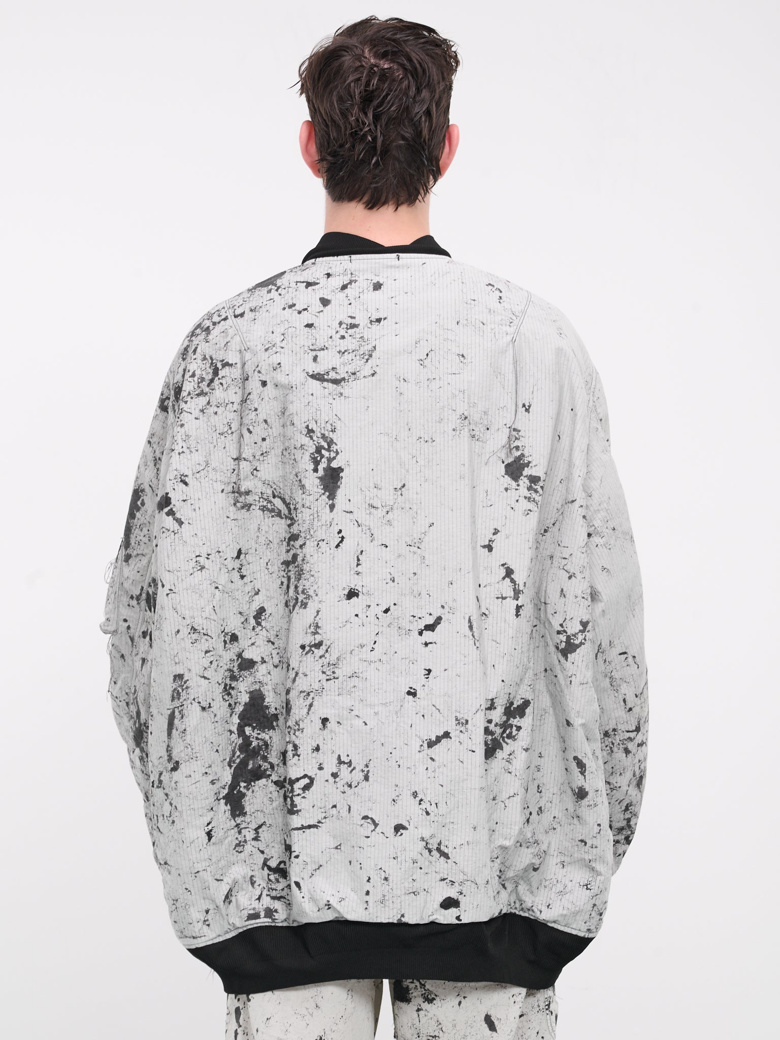 Oversized Camo Bomber Jacket (BL1010-SNOW-CAMO)