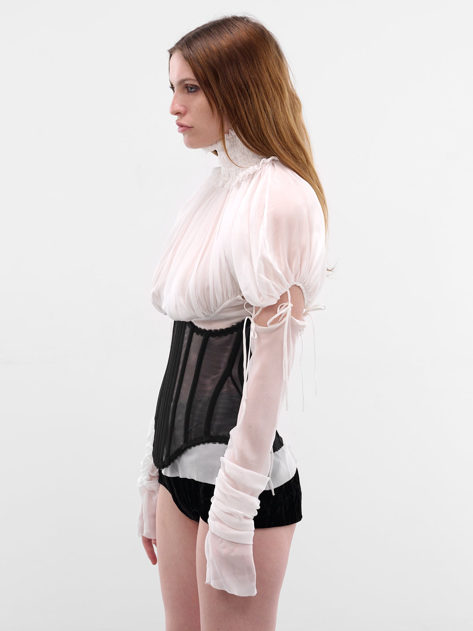 Black Days Dawning Waist Coat (BLACK-WAIST-CORSET-BLACK)